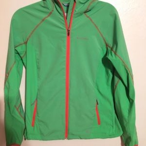 Columbia Neon Green hoodie